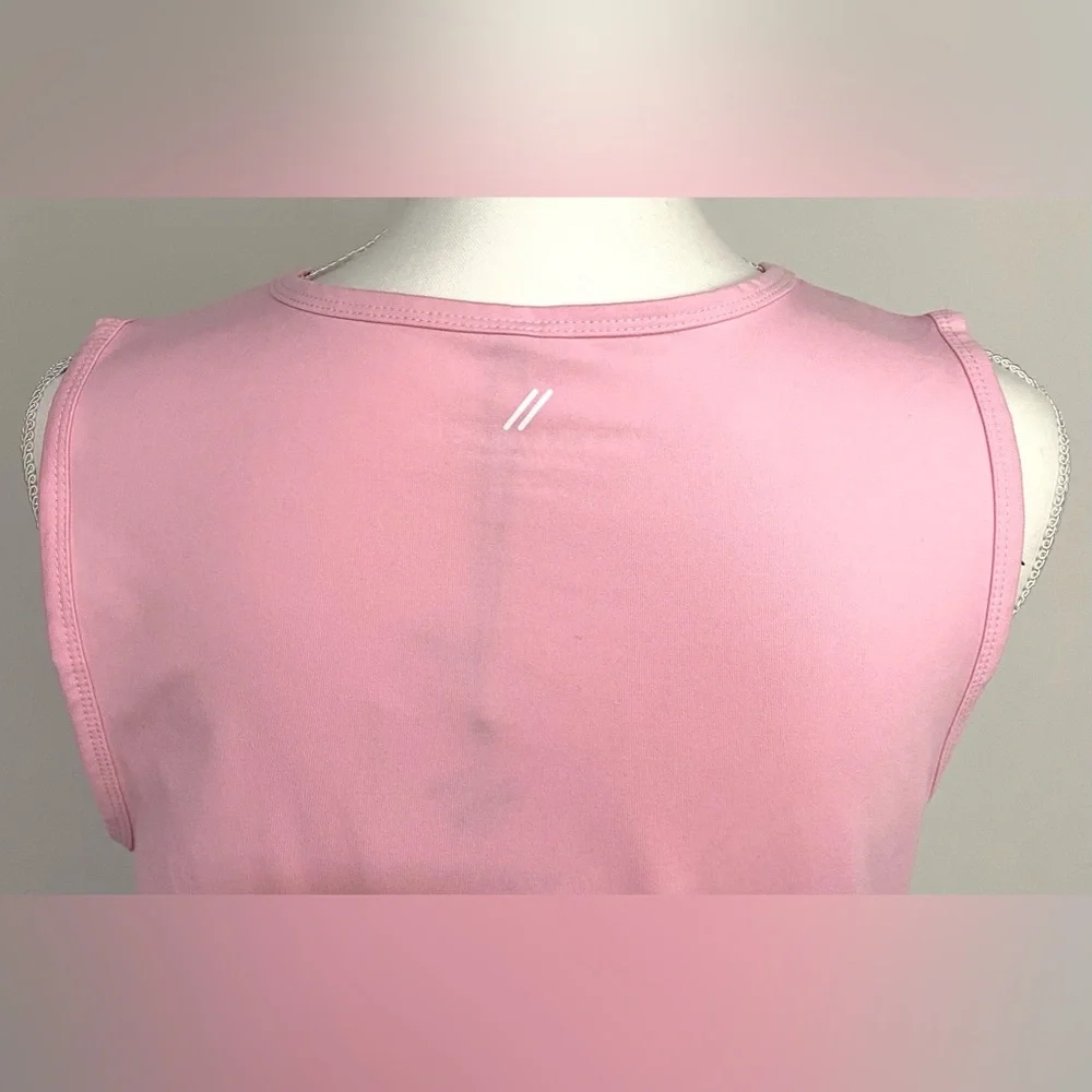 Recreation Womens L Solid Petal Pink Sleeveless Top Activewear Sporty Streetwear - Picture 6 of 16
